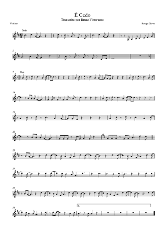 Roupa Nova  score for Violin