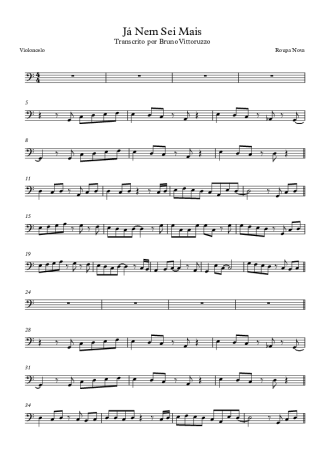 Roupa Nova  score for Cello