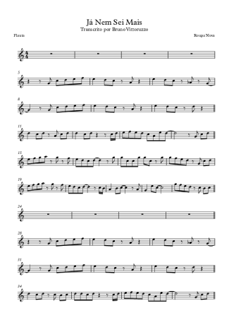 Roupa Nova  score for Flute