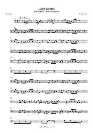 Roupa Nova  score for Trombone