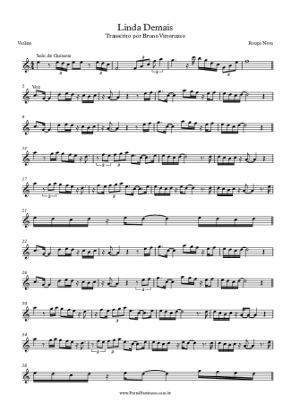 Roupa Nova  score for Violin