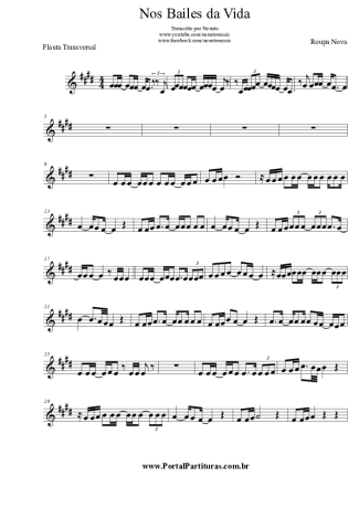 Roupa Nova  score for Flute