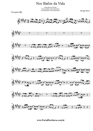 Roupa Nova  score for Trumpet