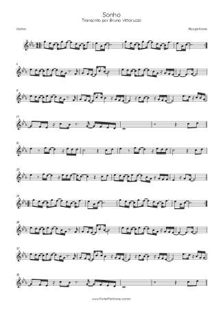 Roupa Nova  score for Violin
