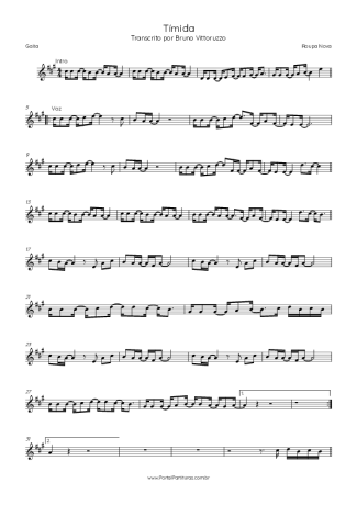 Roupa Nova  score for Harmonica