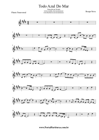 Roupa Nova  score for Flute