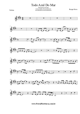 Roupa Nova  score for Violin