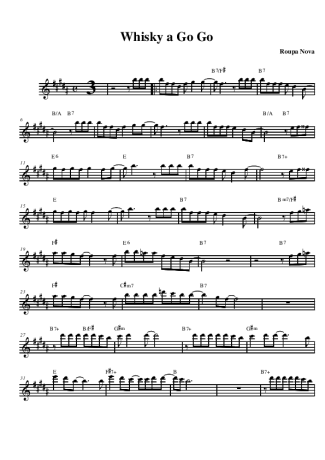 Roupa Nova  score for Alto Saxophone