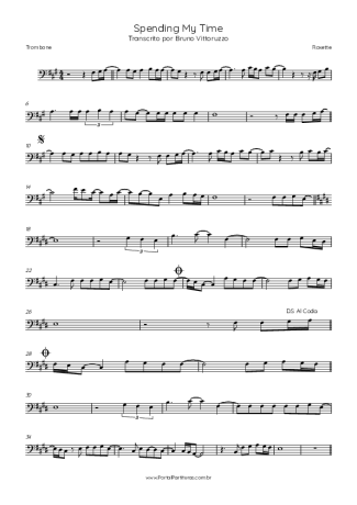 Roxette  score for Trombone