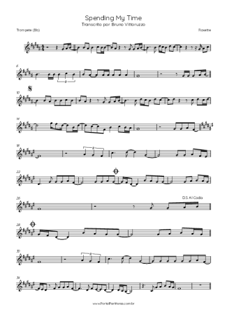 Roxette  score for Trumpet