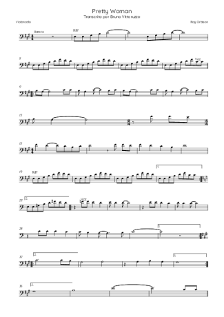 Roy Orbison  score for Cello