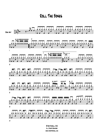 Rush  score for Drums