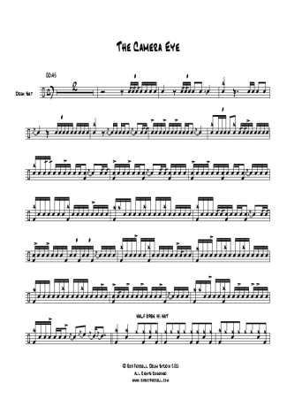 Rush  score for Drums