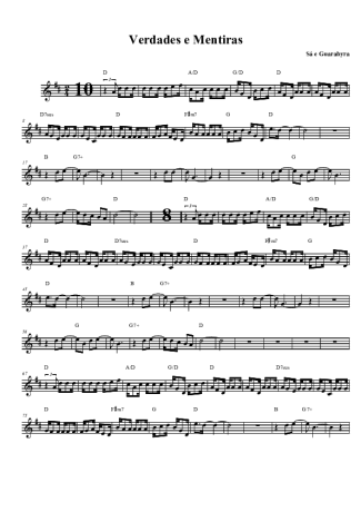 Sá e Guarabyra  score for Clarinet (Bb)