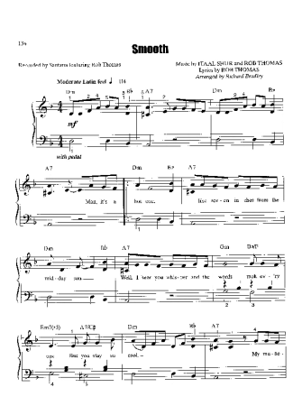 Santana  score for Piano