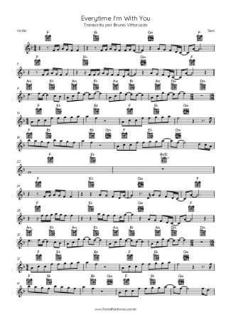 Seal Everytime I´m With You score for Acoustic Guitar