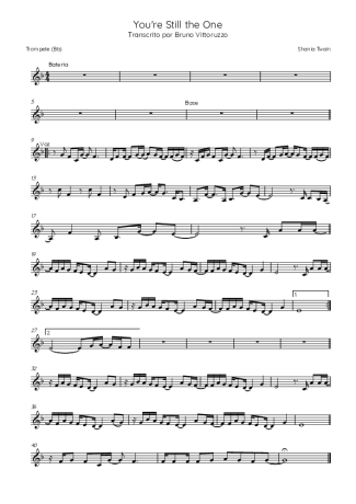 Shania Twain  score for Trumpet