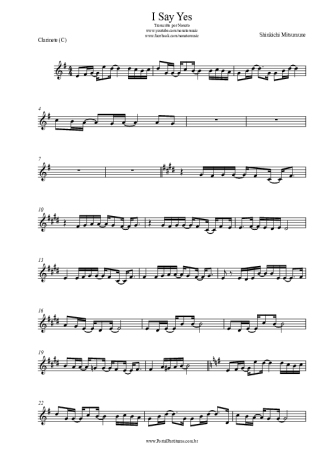 Shinkichi Mitsumune  score for Clarinet (C)