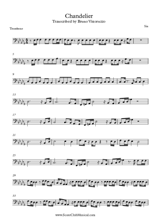 Sia  score for Trombone