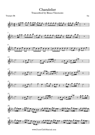 Sia  score for Trumpet