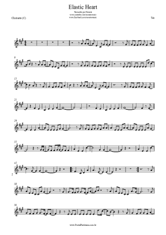 Sia  score for Clarinet (C)