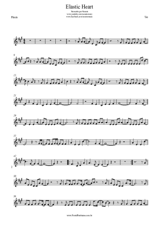 Sia  score for Flute