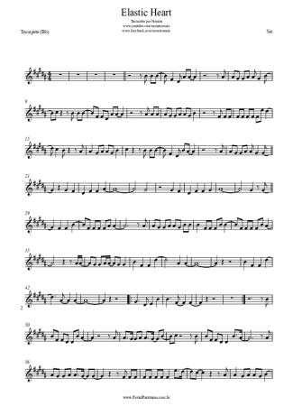 Sia  score for Trumpet