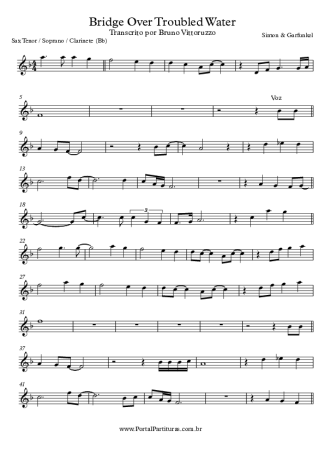 Simon & Garfunkel  score for Tenor Saxophone Soprano (Bb)