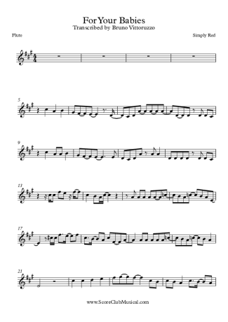 Simply Red  score for Flute