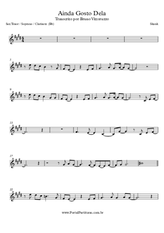 Skank  score for Clarinet (Bb)