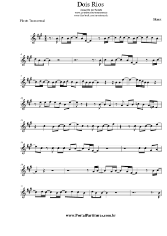 Skank  score for Flute