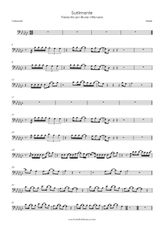 Skank Sutilmente score for Cello