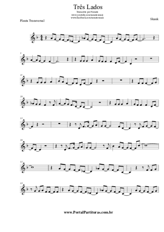 Skank Três Lados score for Flute