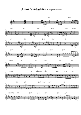 Só Pra Contrariar  score for Tenor Saxophone Soprano (Bb)