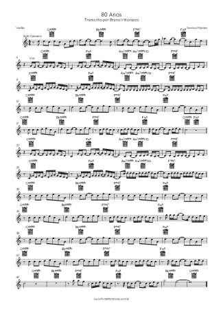 Sorriso Maroto  score for Acoustic Guitar
