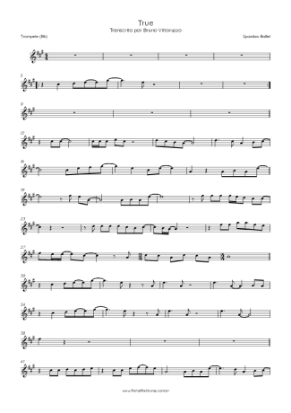 Spandau Ballet  score for Trumpet