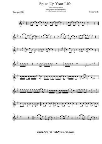 Spice Girls  score for Trumpet