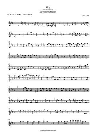 Spice Girls  score for Clarinet (Bb)