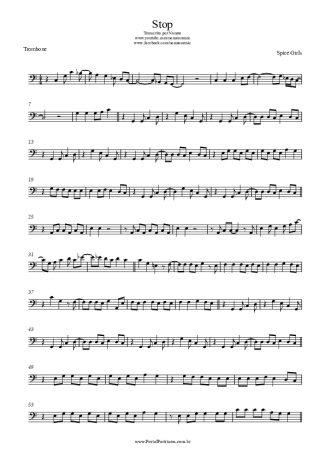 Spice Girls  score for Trombone