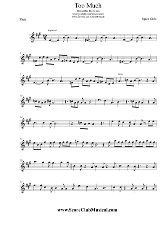 Spice Girls  score for Flute