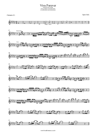 Spice Girls  score for Clarinet (C)