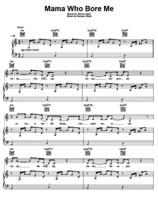 Spring Awakening  score for Piano