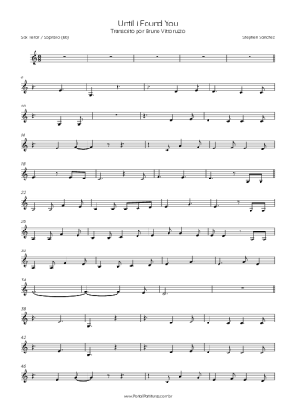 Stephen Sanchez  score for Tenor Saxophone Soprano (Bb)
