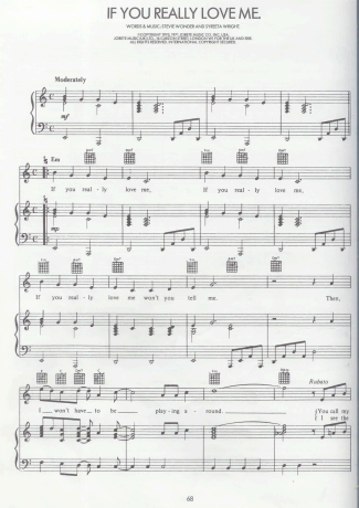 Stevie Wonder  score for Piano