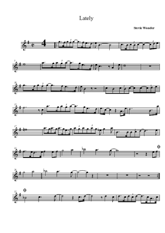 Stevie Wonder  score for Clarinet (Bb)