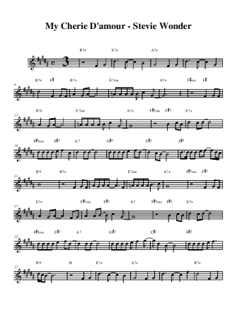 Stevie Wonder  score for Alto Saxophone