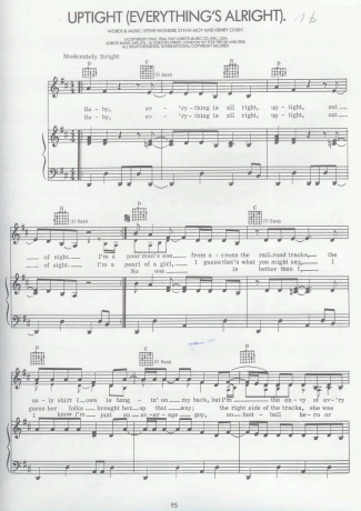 Stevie Wonder  score for Piano