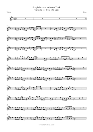 Sting  score for Violin