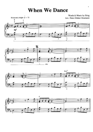 Sting  score for Piano