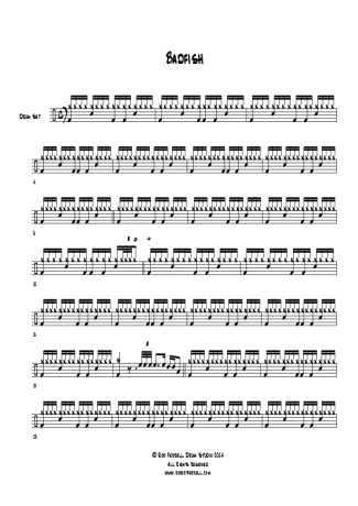 Sublime Badfish score for Drums